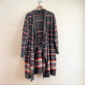 Torrid Knit Striped Open Front Cardigan Size 2(2X)